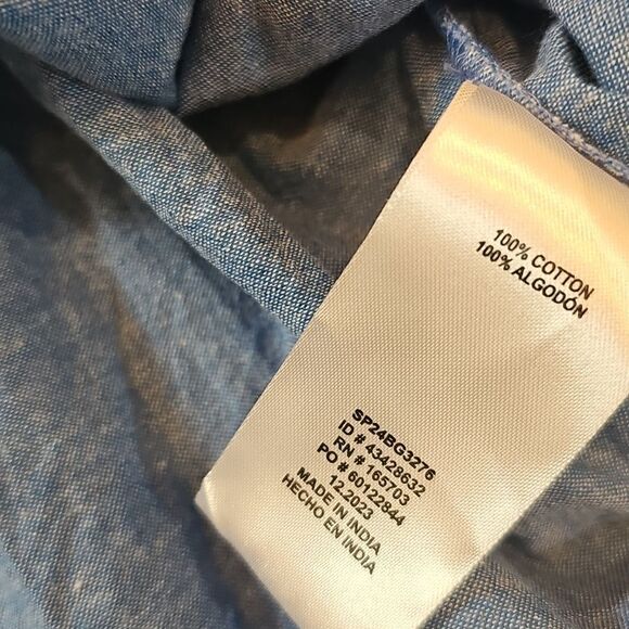 Blue Ruffle Dress Size 8 - Picture 7 of 10